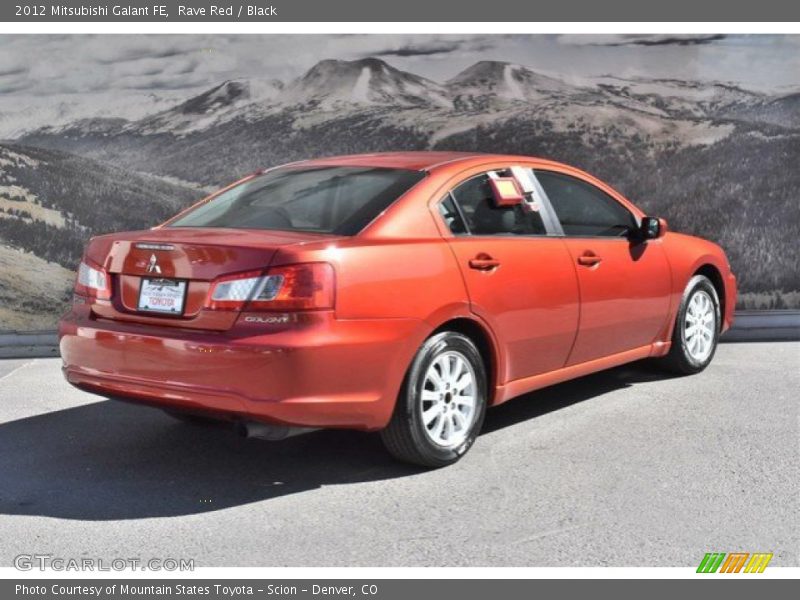 Rave Red / Black 2012 Mitsubishi Galant FE