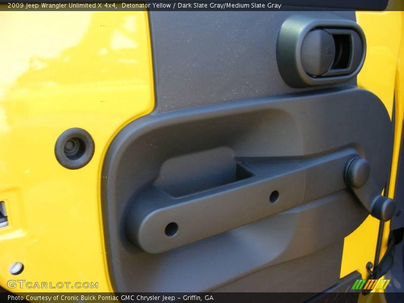 Detonator Yellow / Dark Slate Gray/Medium Slate Gray 2009 Jeep Wrangler Unlimited X 4x4