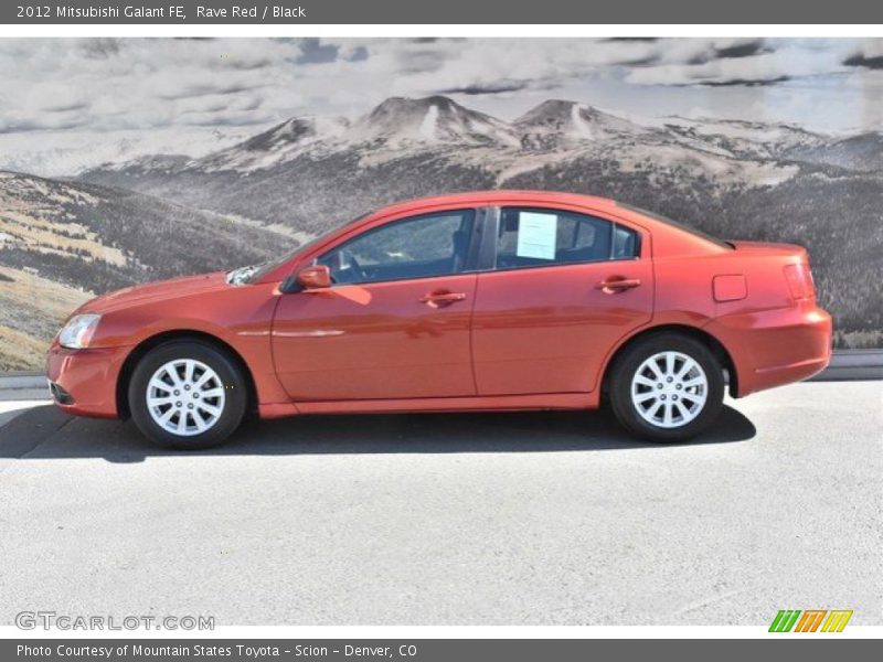 Rave Red / Black 2012 Mitsubishi Galant FE