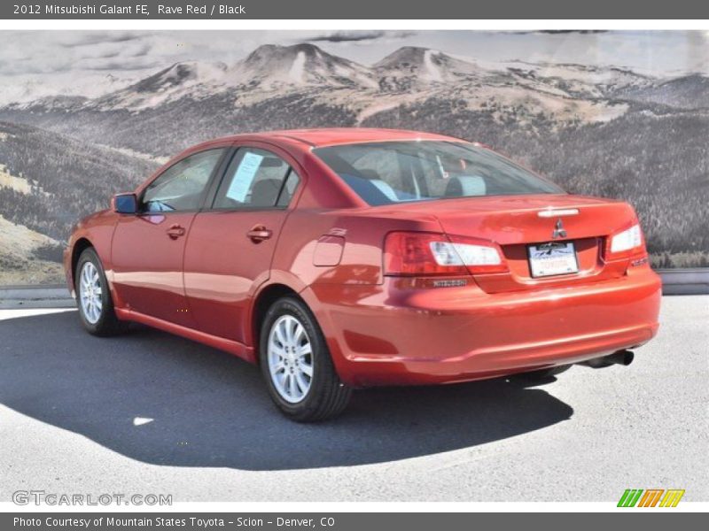 Rave Red / Black 2012 Mitsubishi Galant FE