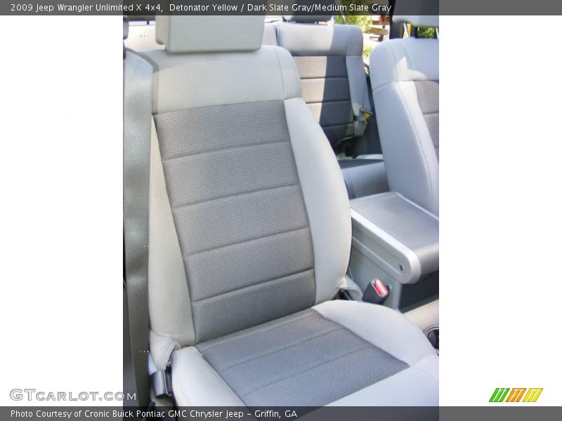 Detonator Yellow / Dark Slate Gray/Medium Slate Gray 2009 Jeep Wrangler Unlimited X 4x4