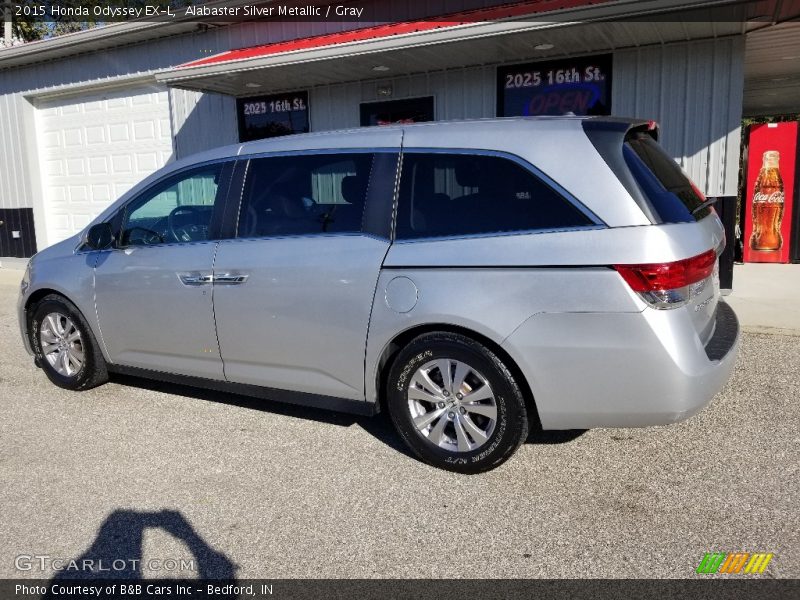 Alabaster Silver Metallic / Gray 2015 Honda Odyssey EX-L