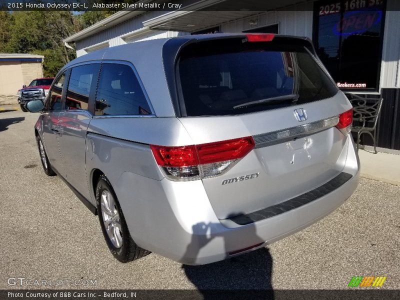 Alabaster Silver Metallic / Gray 2015 Honda Odyssey EX-L
