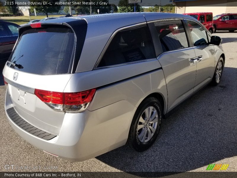 Alabaster Silver Metallic / Gray 2015 Honda Odyssey EX-L