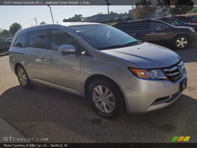 Alabaster Silver Metallic / Gray 2015 Honda Odyssey EX-L