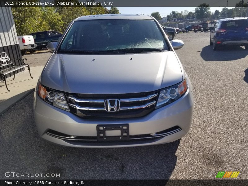 Alabaster Silver Metallic / Gray 2015 Honda Odyssey EX-L