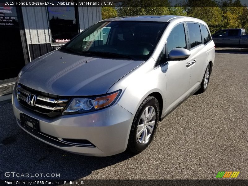 Alabaster Silver Metallic / Gray 2015 Honda Odyssey EX-L