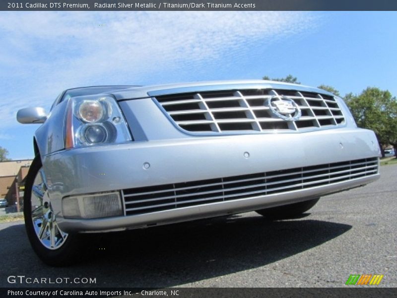Radiant Silver Metallic / Titanium/Dark Titanium Accents 2011 Cadillac DTS Premium