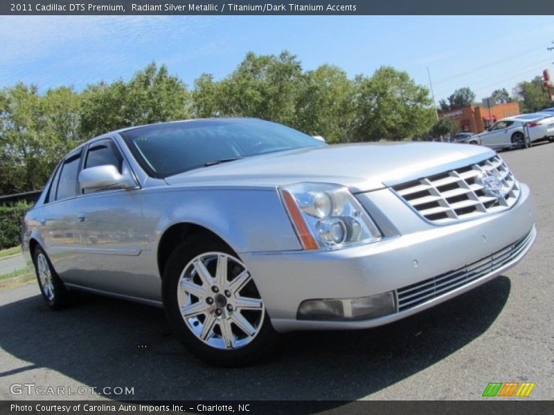 Radiant Silver Metallic / Titanium/Dark Titanium Accents 2011 Cadillac DTS Premium
