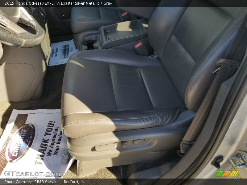 Alabaster Silver Metallic / Gray 2015 Honda Odyssey EX-L