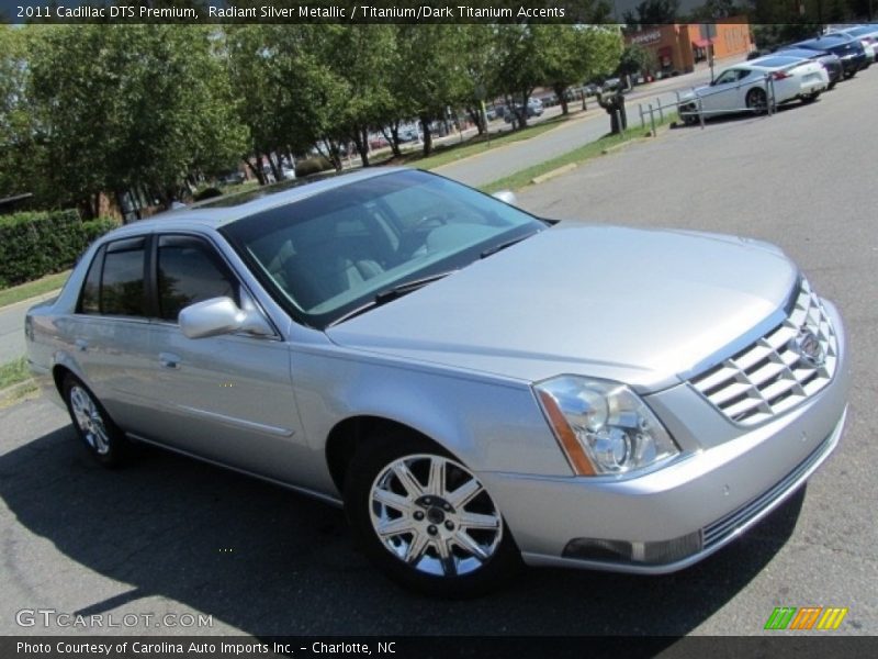 Radiant Silver Metallic / Titanium/Dark Titanium Accents 2011 Cadillac DTS Premium