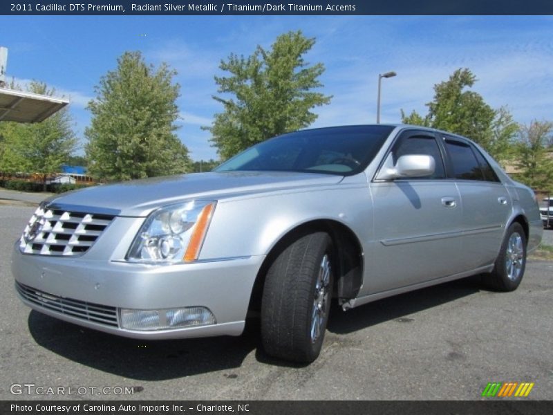 Radiant Silver Metallic / Titanium/Dark Titanium Accents 2011 Cadillac DTS Premium