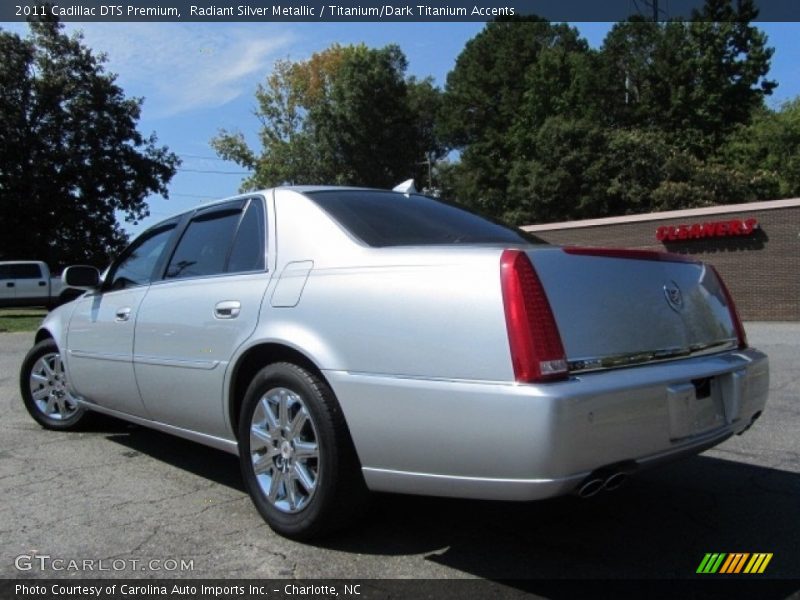 Radiant Silver Metallic / Titanium/Dark Titanium Accents 2011 Cadillac DTS Premium