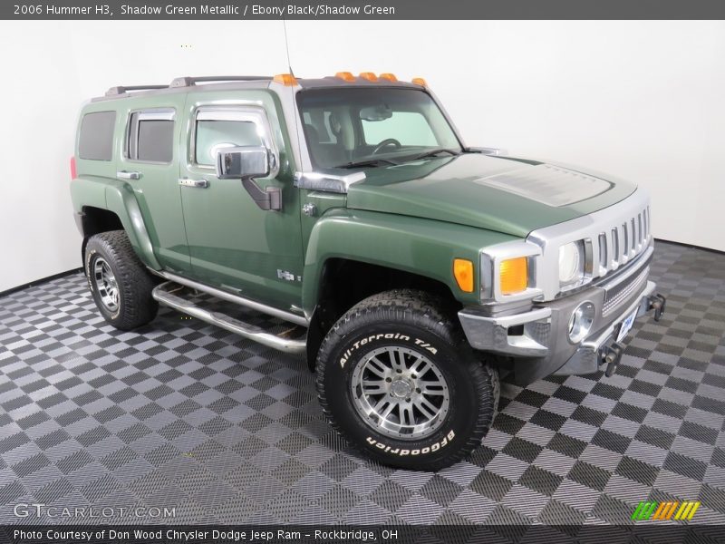 Shadow Green Metallic / Ebony Black/Shadow Green 2006 Hummer H3