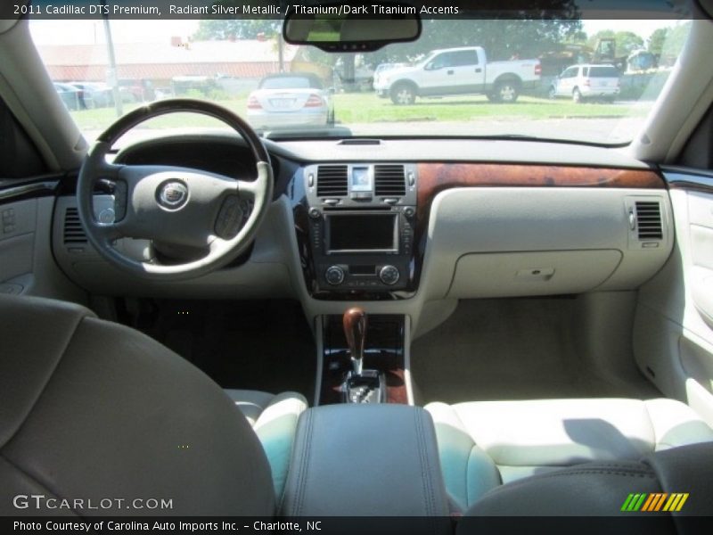 Radiant Silver Metallic / Titanium/Dark Titanium Accents 2011 Cadillac DTS Premium