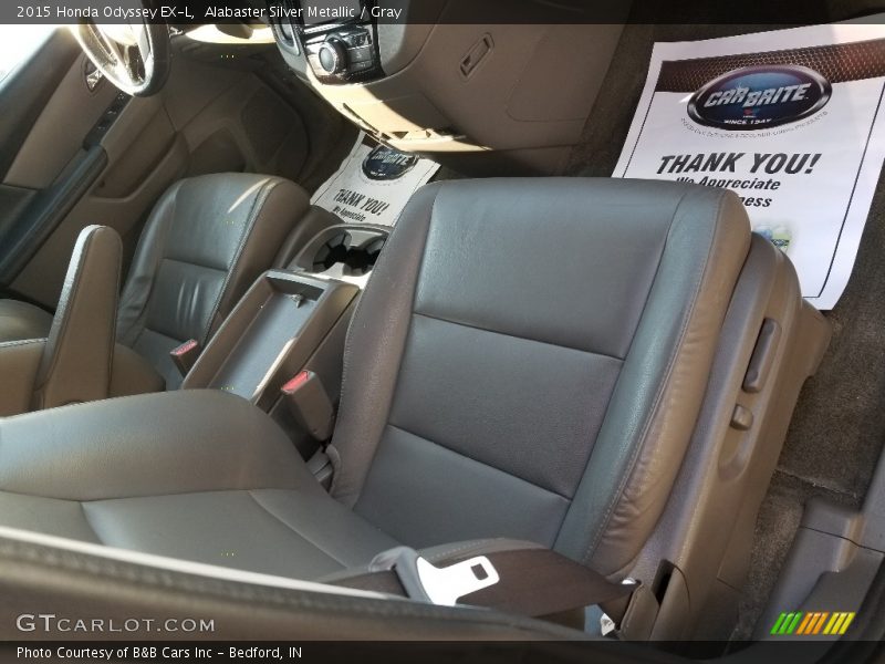 Alabaster Silver Metallic / Gray 2015 Honda Odyssey EX-L