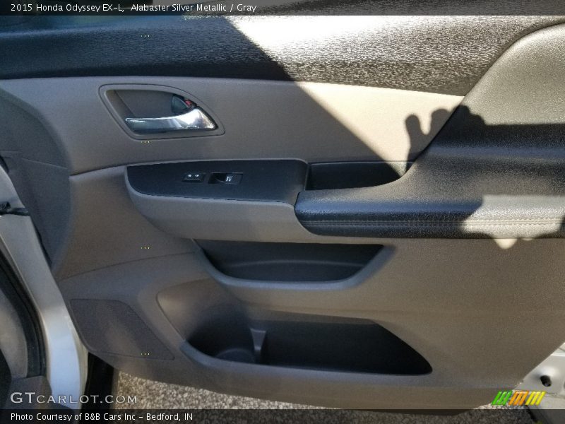 Alabaster Silver Metallic / Gray 2015 Honda Odyssey EX-L