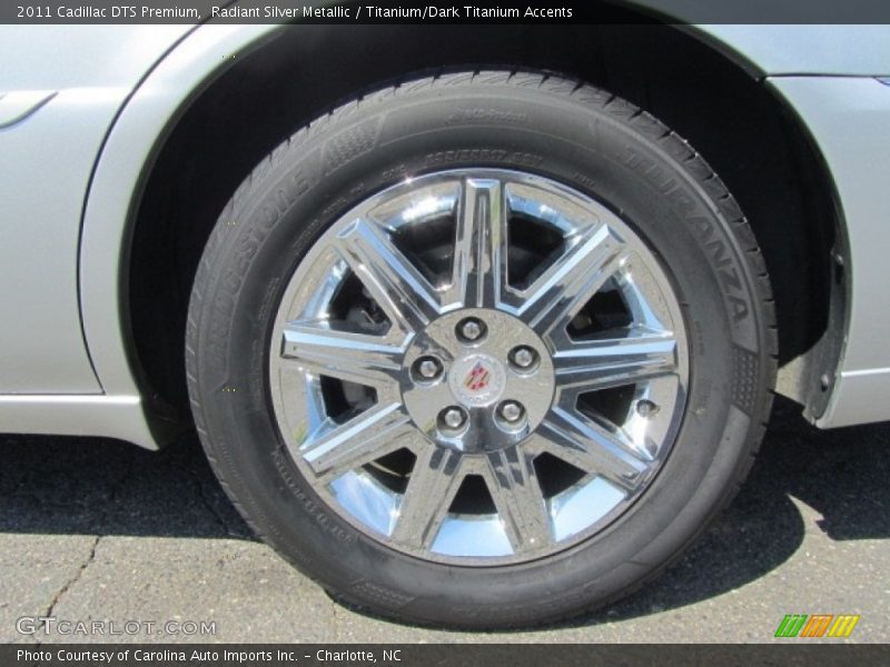 Radiant Silver Metallic / Titanium/Dark Titanium Accents 2011 Cadillac DTS Premium