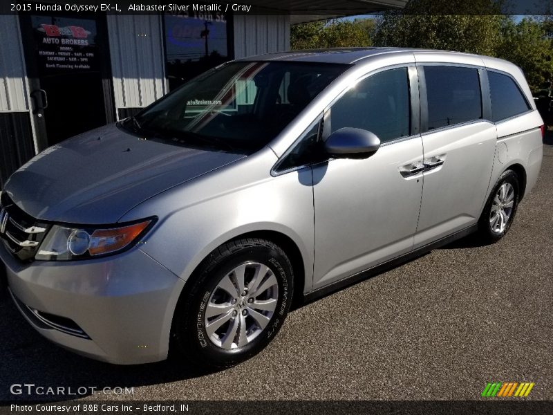 Alabaster Silver Metallic / Gray 2015 Honda Odyssey EX-L