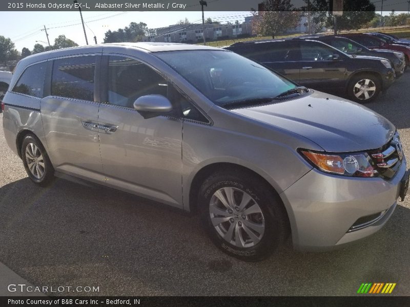 Alabaster Silver Metallic / Gray 2015 Honda Odyssey EX-L