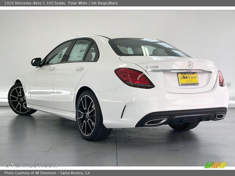 Polar White / Silk Beige/Black 2020 Mercedes-Benz C 300 Sedan