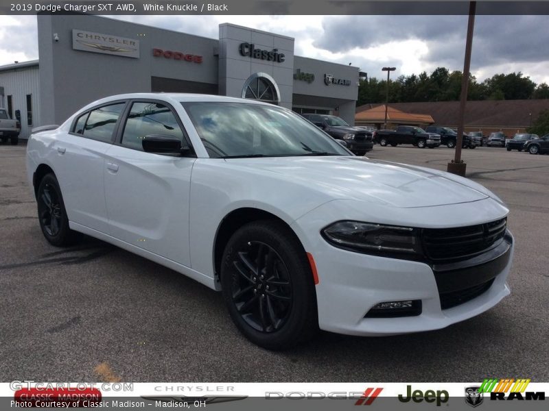 White Knuckle / Black 2019 Dodge Charger SXT AWD