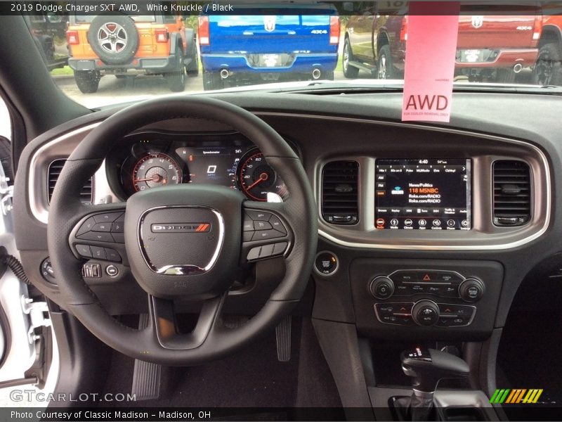White Knuckle / Black 2019 Dodge Charger SXT AWD