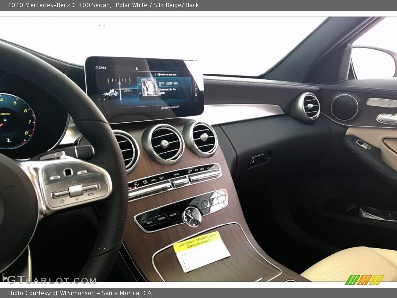 Polar White / Silk Beige/Black 2020 Mercedes-Benz C 300 Sedan