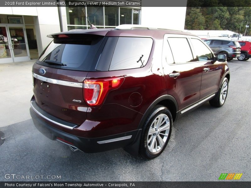 Burgundy Velvet / Medium Soft Ceramic 2018 Ford Explorer Limited 4WD