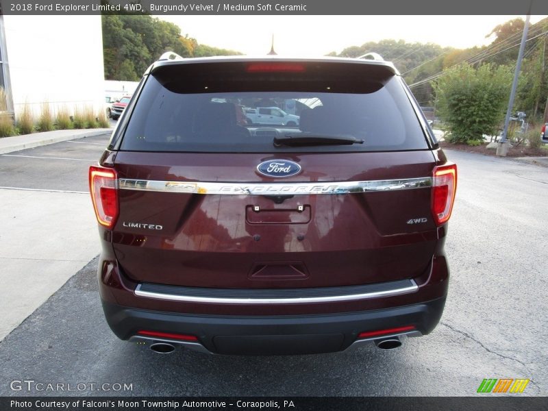 Burgundy Velvet / Medium Soft Ceramic 2018 Ford Explorer Limited 4WD