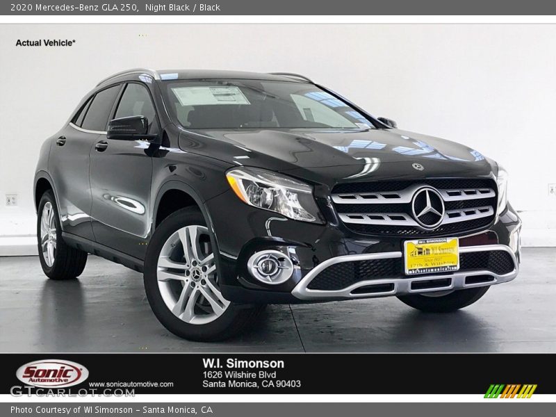 Night Black / Black 2020 Mercedes-Benz GLA 250