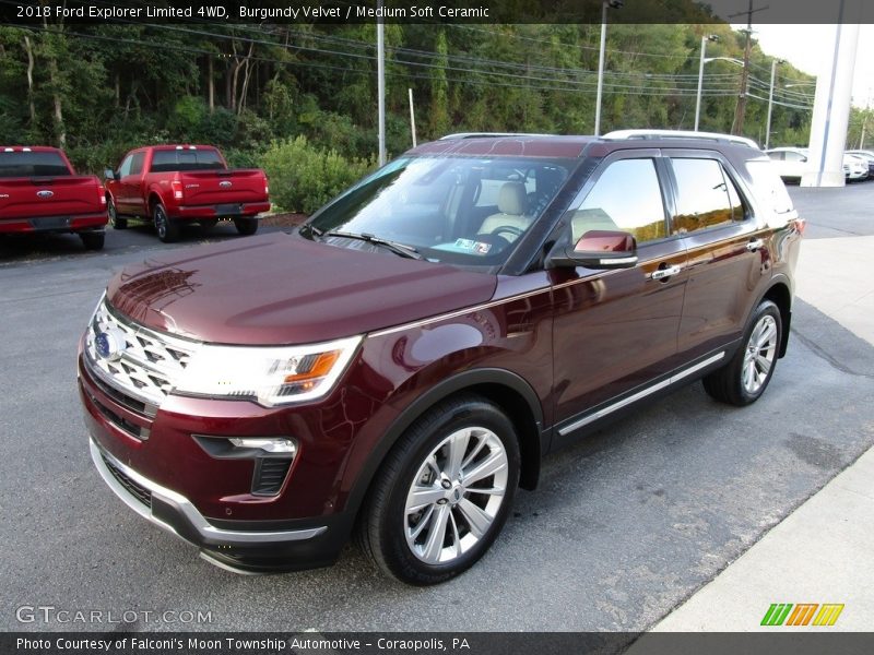 Burgundy Velvet / Medium Soft Ceramic 2018 Ford Explorer Limited 4WD