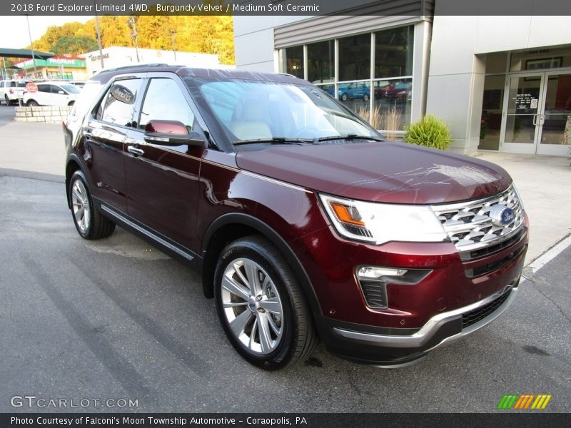 Burgundy Velvet / Medium Soft Ceramic 2018 Ford Explorer Limited 4WD