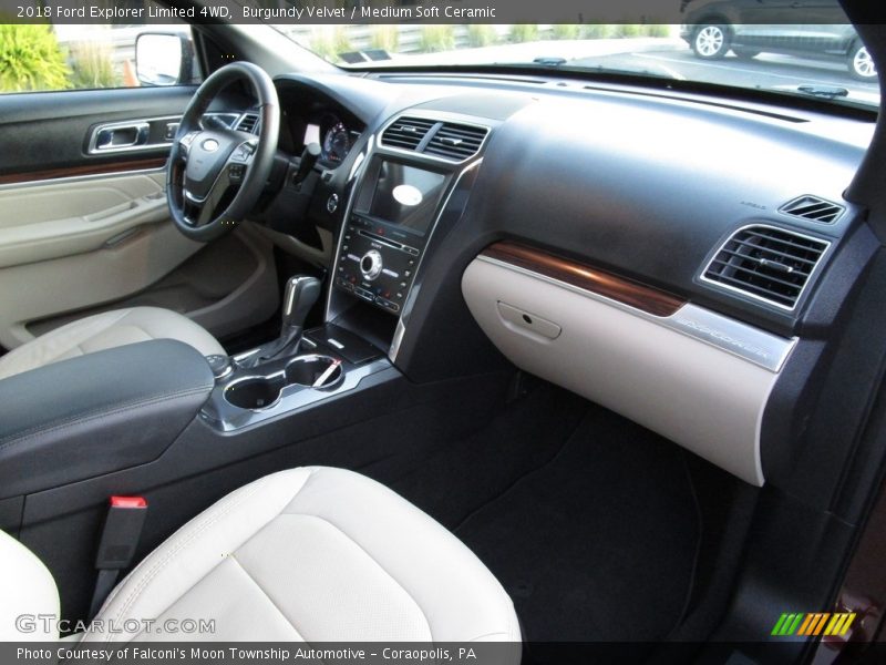 Burgundy Velvet / Medium Soft Ceramic 2018 Ford Explorer Limited 4WD