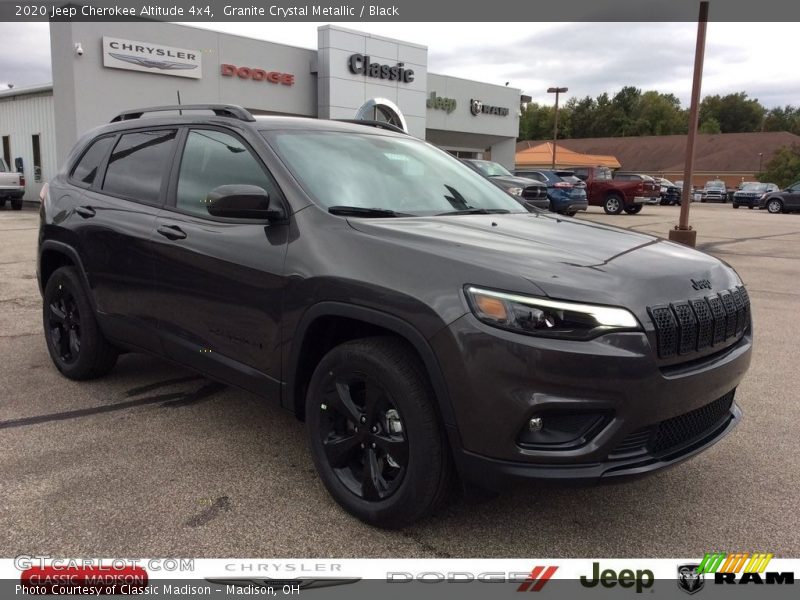 Granite Crystal Metallic / Black 2020 Jeep Cherokee Altitude 4x4
