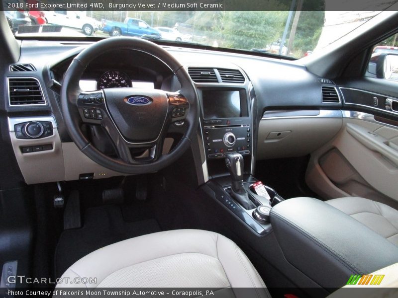 Burgundy Velvet / Medium Soft Ceramic 2018 Ford Explorer Limited 4WD