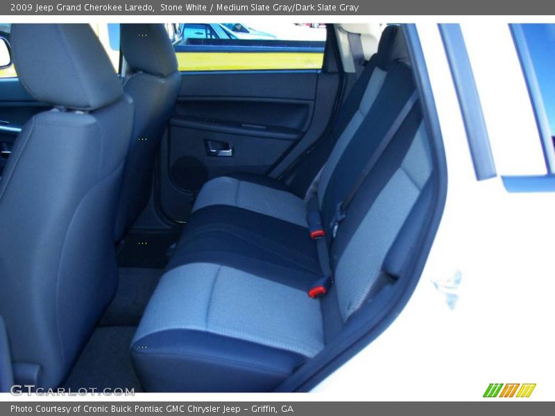 Stone White / Medium Slate Gray/Dark Slate Gray 2009 Jeep Grand Cherokee Laredo