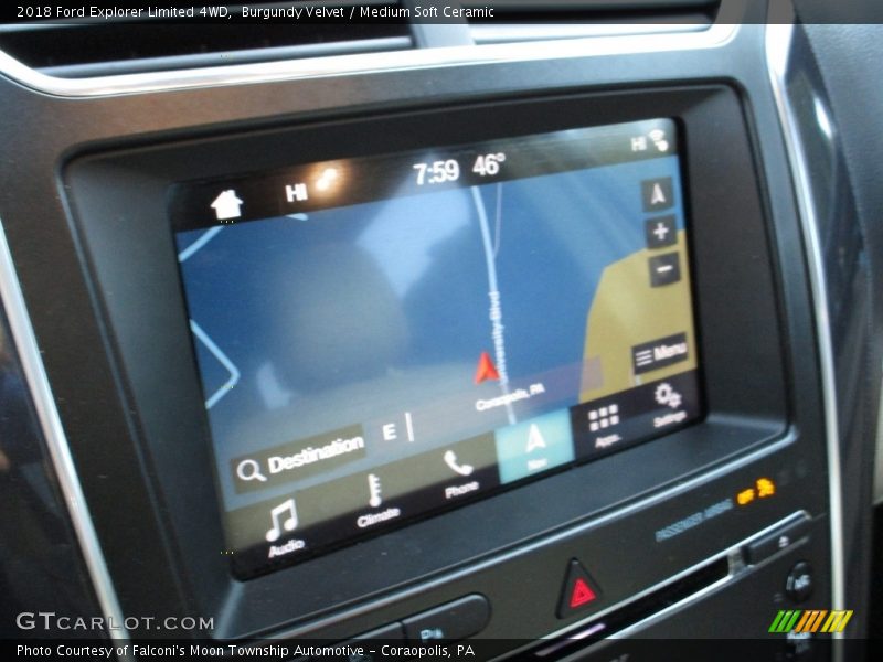 Burgundy Velvet / Medium Soft Ceramic 2018 Ford Explorer Limited 4WD