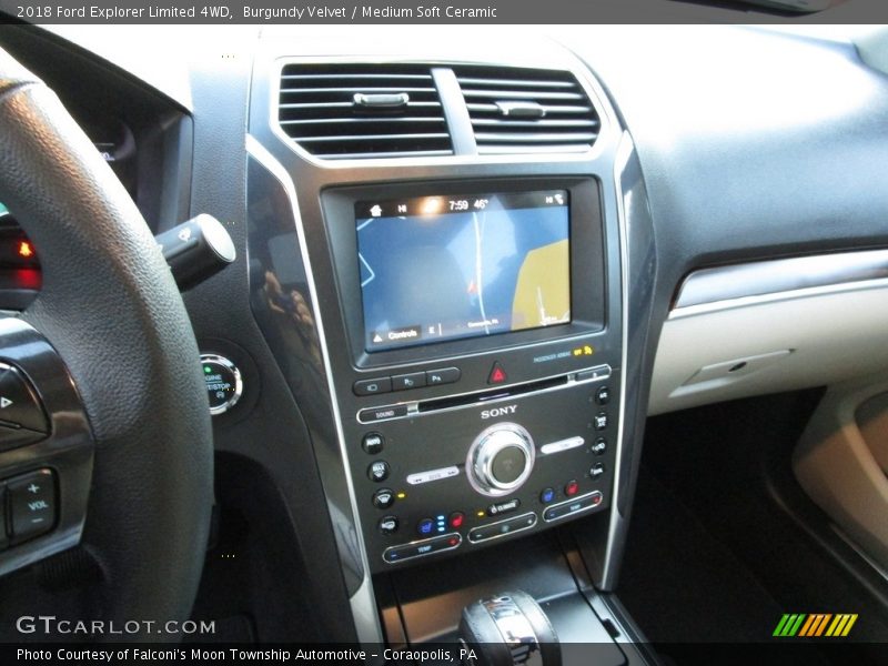 Burgundy Velvet / Medium Soft Ceramic 2018 Ford Explorer Limited 4WD