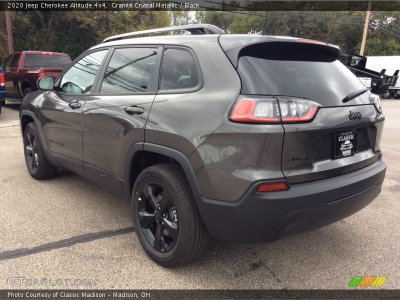 Granite Crystal Metallic / Black 2020 Jeep Cherokee Altitude 4x4