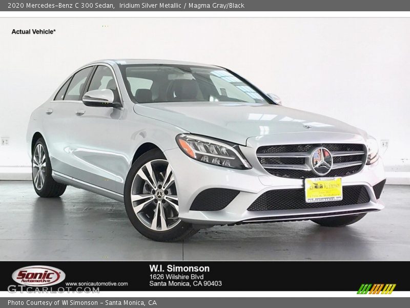 Iridium Silver Metallic / Magma Gray/Black 2020 Mercedes-Benz C 300 Sedan
