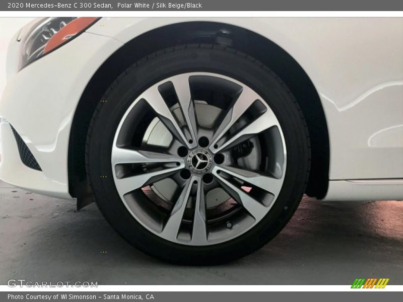 Polar White / Silk Beige/Black 2020 Mercedes-Benz C 300 Sedan