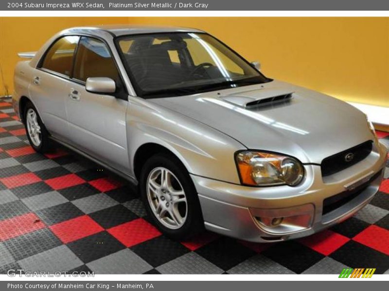 Platinum Silver Metallic / Dark Gray 2004 Subaru Impreza WRX Sedan
