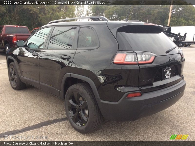Diamond Black Crystal Pearl / Black 2020 Jeep Cherokee Altitude 4x4