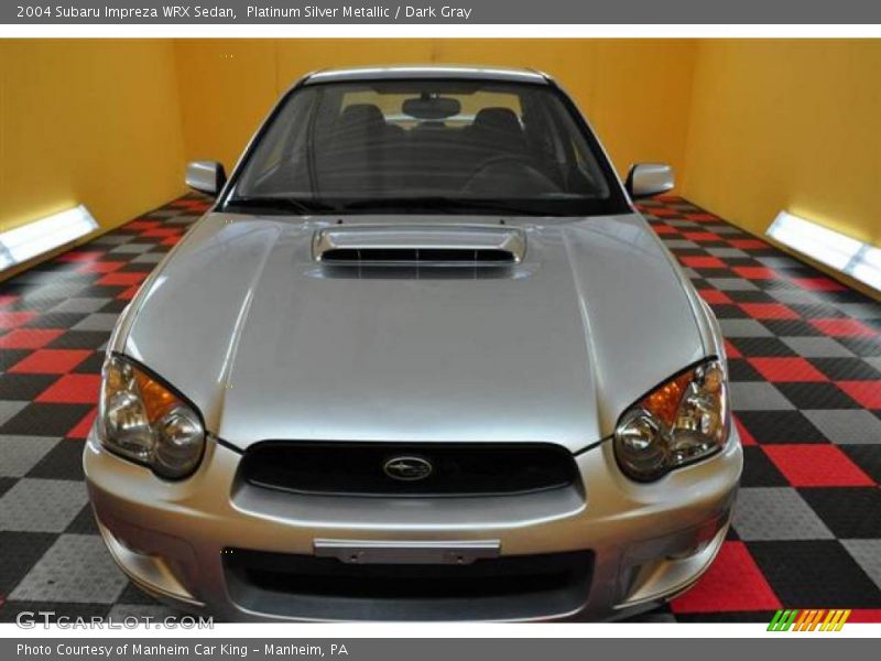Platinum Silver Metallic / Dark Gray 2004 Subaru Impreza WRX Sedan