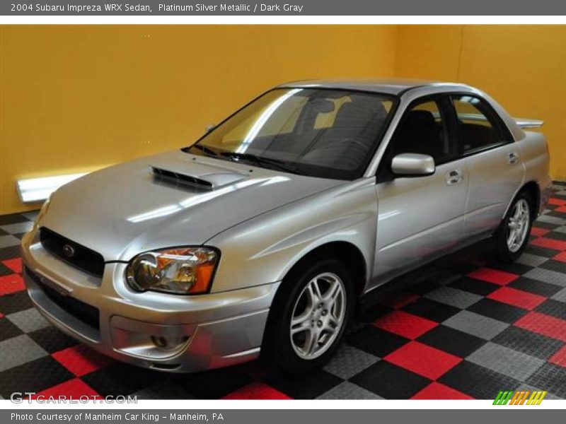 Platinum Silver Metallic / Dark Gray 2004 Subaru Impreza WRX Sedan