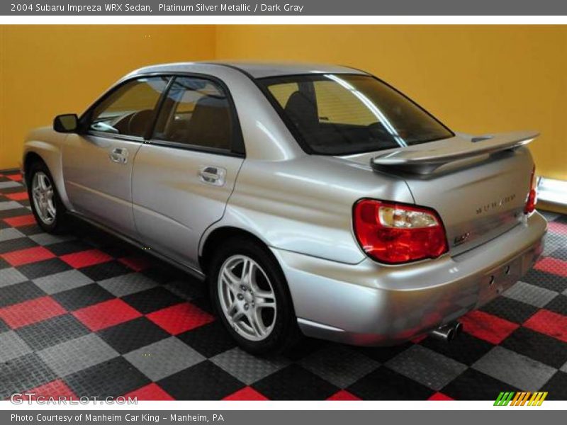 Platinum Silver Metallic / Dark Gray 2004 Subaru Impreza WRX Sedan
