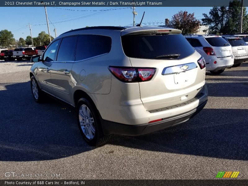Champagne Silver Metallic / Dark Titanium/Light Titanium 2013 Chevrolet Traverse LT