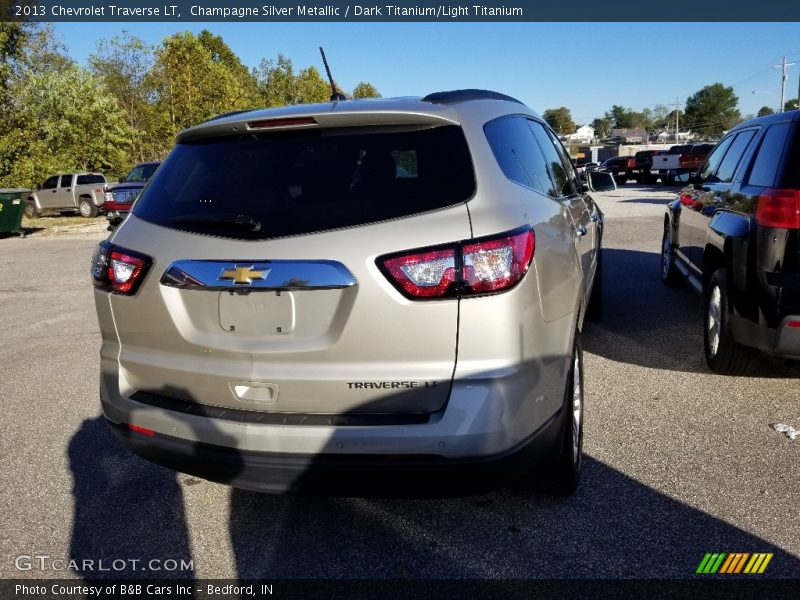 Champagne Silver Metallic / Dark Titanium/Light Titanium 2013 Chevrolet Traverse LT