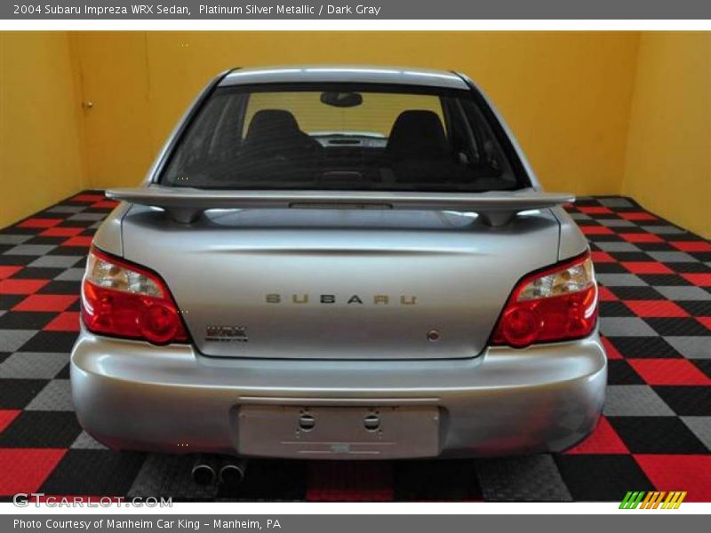Platinum Silver Metallic / Dark Gray 2004 Subaru Impreza WRX Sedan